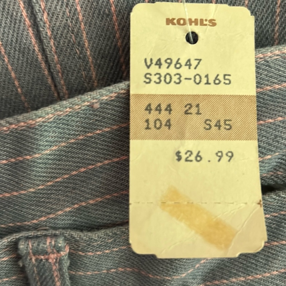 Lee Vintage 80’s Junior pinstriped jeans.